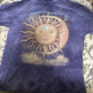 Purple tie-dye T-shirt